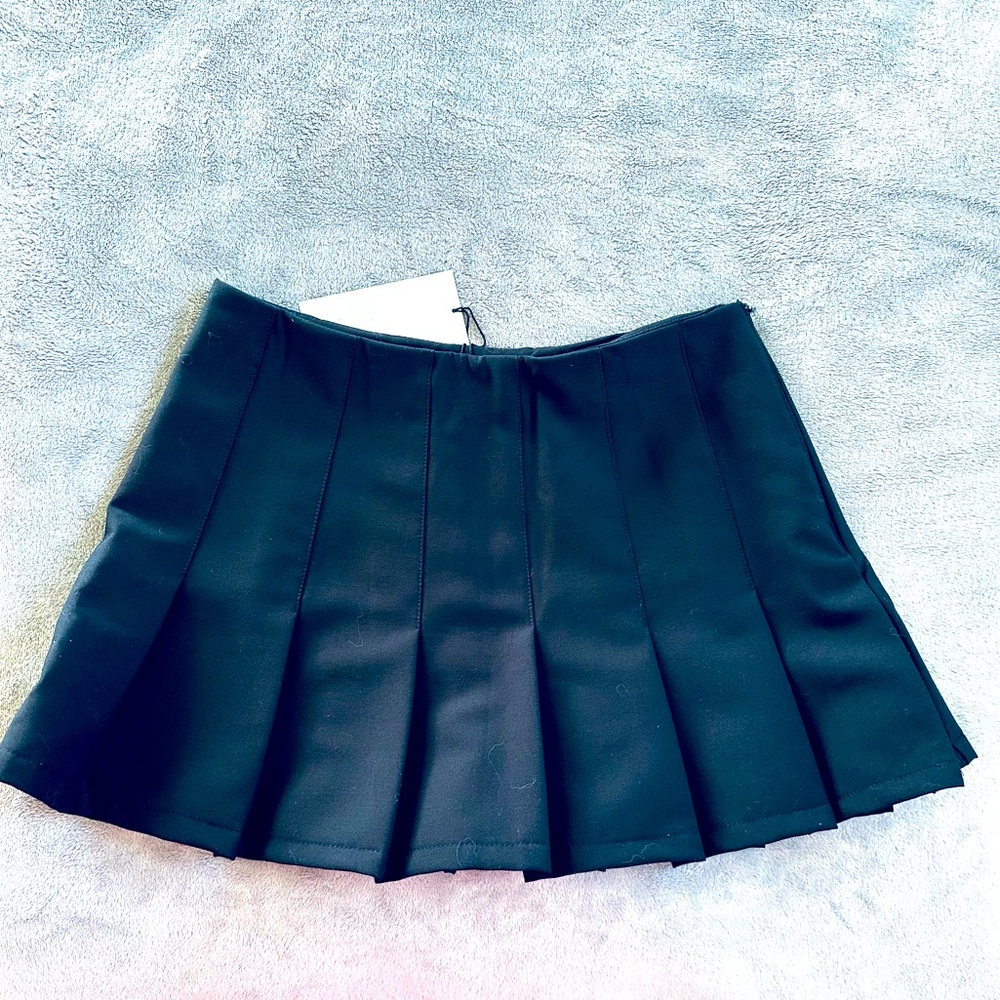 Zara Hilfiger Womens Miu Miu Style Black Skirt Bl… - image 2